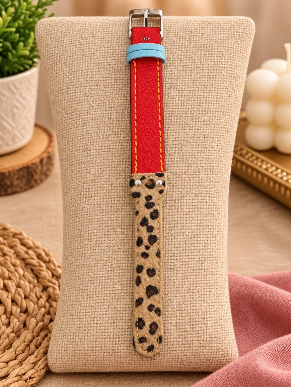 Plunder Red and Tan Bracelet